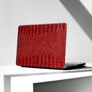 Burgundy Crocodile Skin MacBook Pro 16-Inch Case