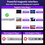 140W USB-C to MagSafe 3 Charging Cable 6.6FT