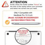 Transparent MacBook Pro 13" Crystal Clear Case Set