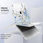 Blue Floral Hard Shell Case for MacBook Pro 13