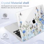 Blue Floral Hard Shell Case for MacBook Pro 13