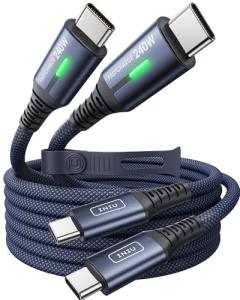 INIU 240W USB-C Braided Charging Cable Set