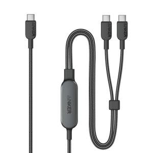Anker 6FT 2-in-1 USB C Cable, 140W Fast Charging