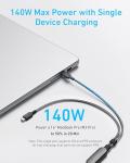 Anker 6FT 2-in-1 USB C Cable, 140W Fast Charging
