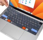 MacBook Keyboard Cover with Shortcuts for Pro/Air