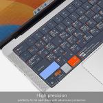MacBook Keyboard Cover with Shortcuts for Pro/Air