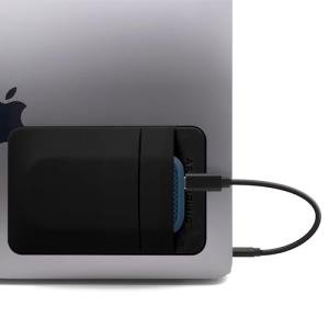 Afterplug 2-Pocket Adhesive Laptop Pouch - Black