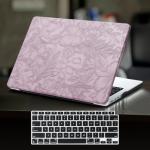 Lilac Floral Leather Case for MacBook Pro 13