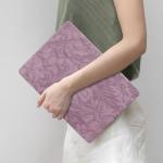Lilac Floral Leather Case for MacBook Pro 13