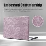 Lilac Floral Leather Case for MacBook Pro 13