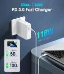 AWUREYIT 118W USB-C Charger for MacBook