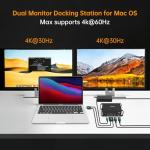 Dual Monitor Dock for MacBook Pro and Air