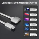 140W USB-C Magnetic 3 Cable for MacBooks