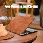Brown Floral Leather Case for MacBook Pro 14