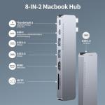 8-in-2 USB C Hub Adapter for MacBook