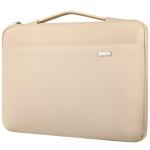 LANDICI 360°Laptop Sleeve Case 13 13.6 Inch Compatible with MacBook Air 13 M1/M2/M3/M4 2020-2025, MacBook Pro 13/14, IPad Air/Pro 13, Waterproof Computer Bag Cover with Handle, Apricot