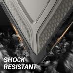 SEYMAC stock Case for MacBook Pro 16 inch, Shock-Absorbing Protection with Folding Stand &Mouse Pad Case for MacBook Pro 16 inch, Black