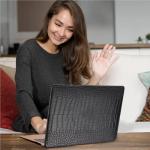 iNOTOGG Compatible with MacBook Pro 14 Inch Case 2025-2021 Release M5 M4 M3 M2 M1 Pro Max Chip with Touch ID, PU Leather Hard Case with Keyboard Cover & Screen Protector for New Pro 14.2, Black