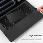 CaseBuy Palm Rest Protector Vinyl Skin Stickers(3 in 1) for 2024 2023 M4 M3 Pro/Max MacBook Pro 16 inch A2991 A3403 A3186 with Touch-ID Scratch-Resistant Keyboard Cover -Space Black