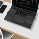 CaseBuy Palm Rest Protector Vinyl Skin Stickers(3 in 1) for 2024 2023 M4 M3 Pro/Max MacBook Pro 16 inch A2991 A3403 A3186 with Touch-ID Scratch-Resistant Keyboard Cover -Space Black