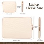 Water-Resistant Leather Case for Mac and Dell Laptops