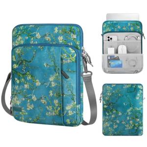 MoKo 13-14 Inch Laptop Sleeve Bag, Apricot Flower