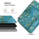 MoKo 13-14 Inch Laptop Sleeve Bag, Apricot Flower