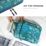 MoKo 13-14 Inch Laptop Sleeve Bag, Apricot Flower