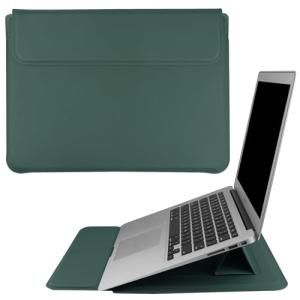 HoYiXi 13.3 Inch PU Leather MacBook Sleeve Green