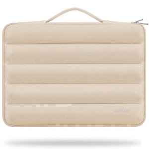 Beige 14-inch Laptop Sleeve for Mac and More
