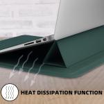 HoYiXi 13.3 Inch PU Leather MacBook Sleeve Green