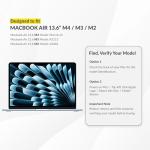 UZBL Clear Hard Shell Case for 13" MacBook Air