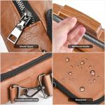 Brown 13-Inch Leather Laptop Sleeve for MacBook