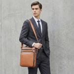 Brown 13-Inch Leather Laptop Sleeve for MacBook