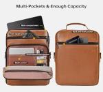 Brown 13-Inch Leather Laptop Sleeve for MacBook