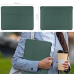 HoYiXi 13.3 Inch PU Leather MacBook Sleeve Green
