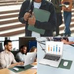 Leather Laptop Sleeve with Stand for MacBook & More