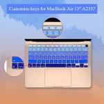 Blue Silicone Keyboard Cover for MacBook Air 13