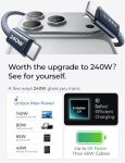 240W USB-C Fast Charging Cable 2-Pack