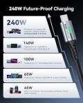 INIU 240W USB C to USB C Cable, 6.6ft