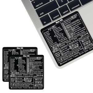 MacBook Keyboard Shortcut Stickers - 2-Pack