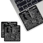 MacBook Keyboard Shortcut Stickers - 2-Pack