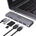 6-in-1 USB-C Hub for MacBook Pro/Air