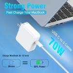 70W USB-C Charger for MacBook Air/Pro