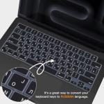Black Russian Keyboard Cover for MacBook Pro 14/16