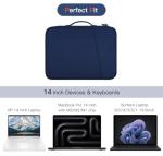Blue Laptop Sleeve for 14-inch MacBook Pro
