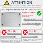 Black Wave Hard Shell Case for MacBook Pro 16