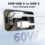 USB C to USB C Charging Cable, 2-Pack