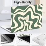 MacBook Pro 13 Inch Green Wave Case Bundle