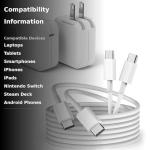 USB C Charger for MacBook Air & Pro, 2-Pack